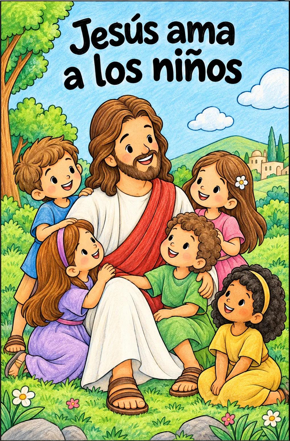 Jesus with the little children